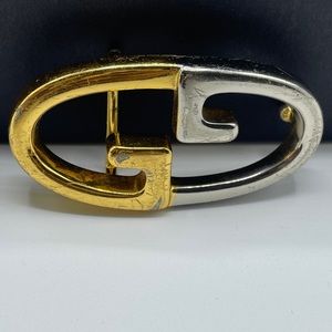 Vintage Gucci Belt Buckle 2 Tone Unisex